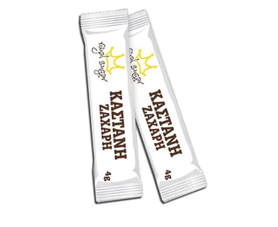 Ζάχαρη Καστανή Sticks Royal 4gr x 1000 τεμ. | Ζάχαρη στο coffeetales