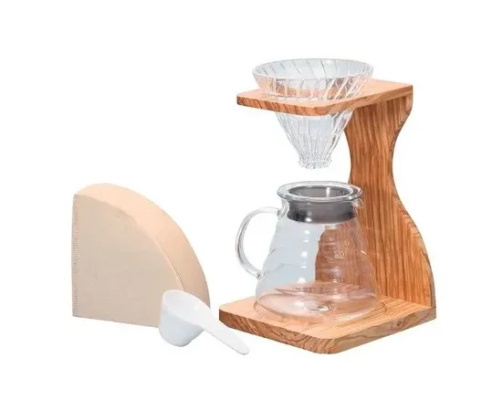 Hario V60 VSS-1206-OV - Ξύλινο Σετ | Συσκευές Εκχύλισης Καφέ στο coffeetales