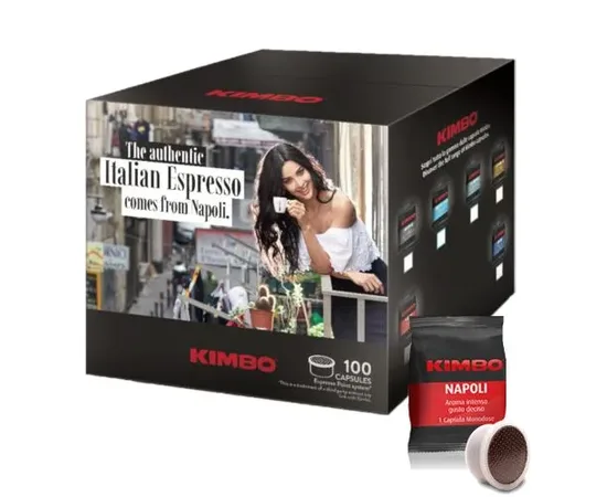 Κάψουλες Kimbo Napoli Συμβατές Lavazza Point 100τεμ. | Lavazza Point Κάψουλες στο coffeetales