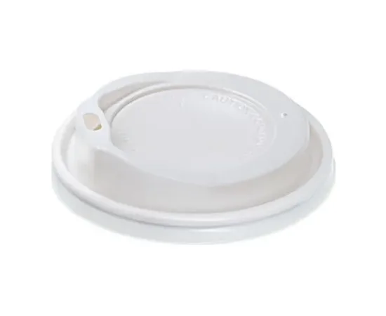 Καπάκι Πιπίλα Λευκή 80mm (8oz) 100τμχ | Ποτήρια & Καπάκια στο coffeetales