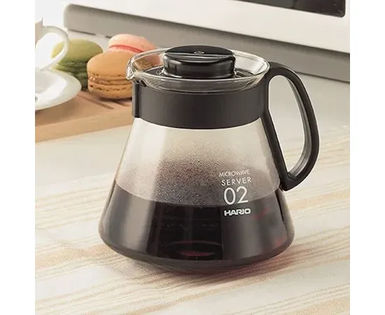 Hario V60 XVD-60B - Γυάλινη κανάτα σερβιρίσματος 600ml | Συσκευές Εκχύλισης Καφέ στο coffeetales