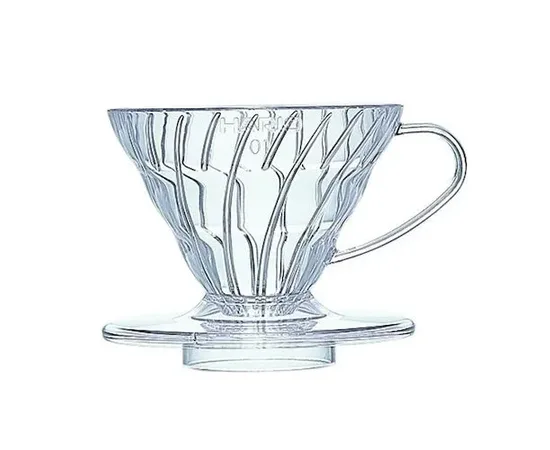 Hario Dripper V60 02 VD-02T - Καφετιέρα ζεστής εκχύλισης πλαστική διαφανής | Συσκευές Εκχύλισης Καφέ στο coffeetales