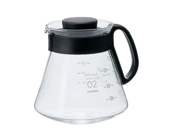 Hario V60 XVD-60B - Γυάλινη κανάτα σερβιρίσματος 600ml | Συσκευές Εκχύλισης Καφέ στο coffeetales