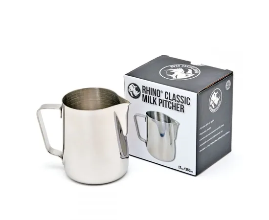 Rhino Classic inox 360ml - Γαλατιέρα | Γαλατιέρες στο coffeetales