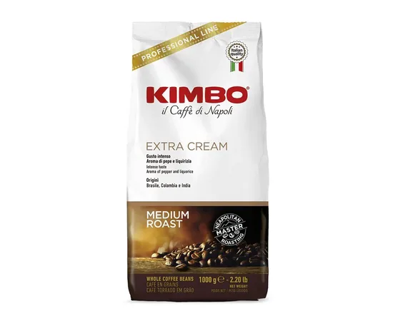 Καφές Espresso Kimbo Extra Cream 1kg Σπυρί | Κόκκοι στο coffeetales