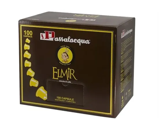 Κάψουλες  Passalacqua Elmir 100τεμ. Συμβατές Nespresso | Nespresso Κάψουλες Συμβατές στο coffeetales