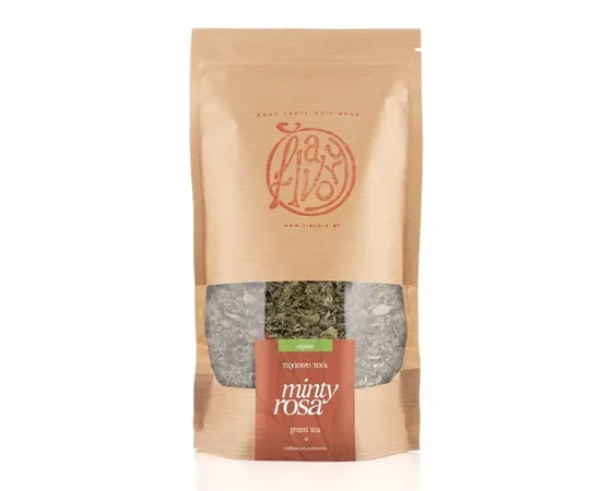 Minty Rosa – Μείγμα Πράσινο Τσάι Bio 100g | Τσάι & Βότανα στο coffeetales
