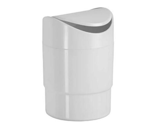 Κάδος Επιτραπέζιος Πλαστικός Λευκός 11x17 cm | Κουτιά & Δοχεία Οργάνωσης στο coffeetales