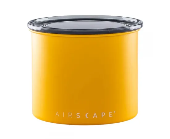 Δοχείο Αποθήκευσης Μεταλλικό Καφέ Airscape Κίτρινο Ματ 850ml / 250gr | Δοχεία Αποθήκευσης Καφέ στο coffeetales