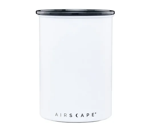 Δοχείο Αποθήκευσης Μεταλλικό Καφέ Airscape Λευκό Ματ 1800ml/500gr | Δοχεία Αποθήκευσης Καφέ στο coffeetales