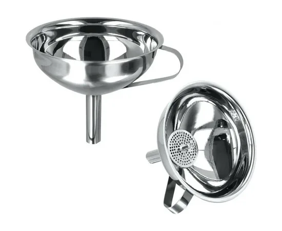 Χωνί Inox με Σίτα Φ12,7cm | Σουρωτήρια & Χωνιά στο coffeetales