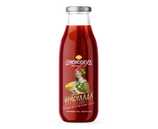 Λεμονάδα με Φράουλα 1lt | Χυμοί στο coffeetales