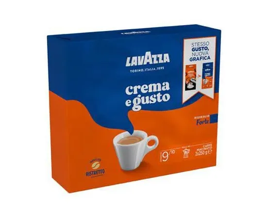 Καφές Espresso Lavazza Crema e Gusto Forte 2x250gr Αλεσμένος | Αλεσμένος στο coffeetales