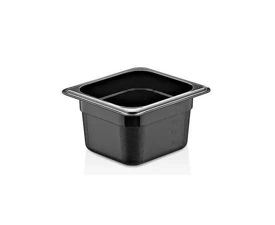 Δοχείο Gastronorm PC Μαύρο GN1/6-10cm | Μπουφές - Παρουσίαση στο coffeetales