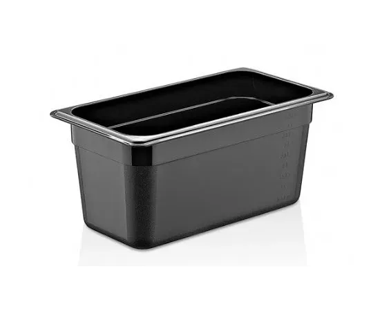 Δοχείο Gastronorm PC Μαύρο GN1/4-15cm | Μπουφές - Παρουσίαση στο coffeetales