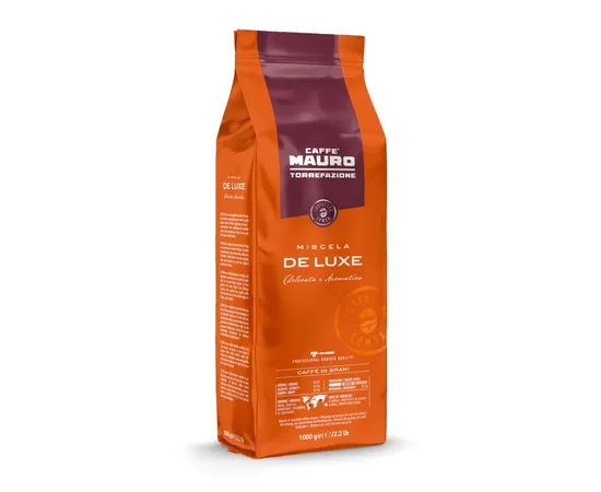 Καφές Espresso Mauro De Luxe 1Kg Σπυρί | Κόκκοι στο coffeetales