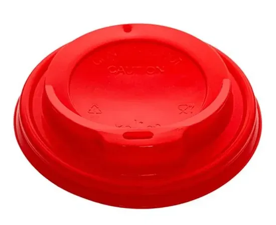 Πιπίλα Κόκκινη PP 90mm (12-16oz) 100τμχ | Ποτήρια & Καπάκια στο coffeetales