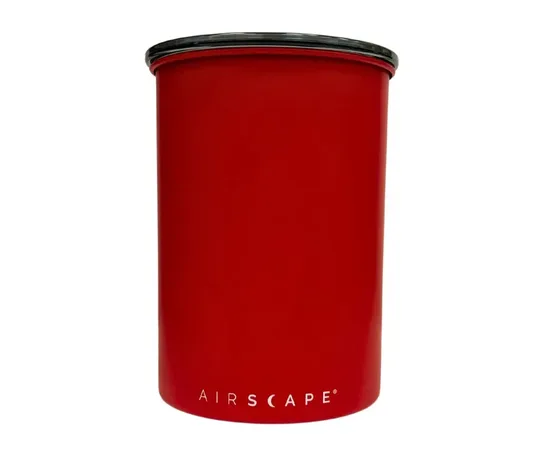 Δοχείο Αποθήκευσης Μεταλλικό Καφέ Airscape Κόκκινο Ματ 1800ml/500gr | Δοχεία Αποθήκευσης Καφέ στο coffeetales